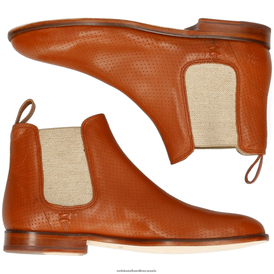 Women Melvin & Hamilton Orange Susan 10 Ankle Boots P4V68P1024