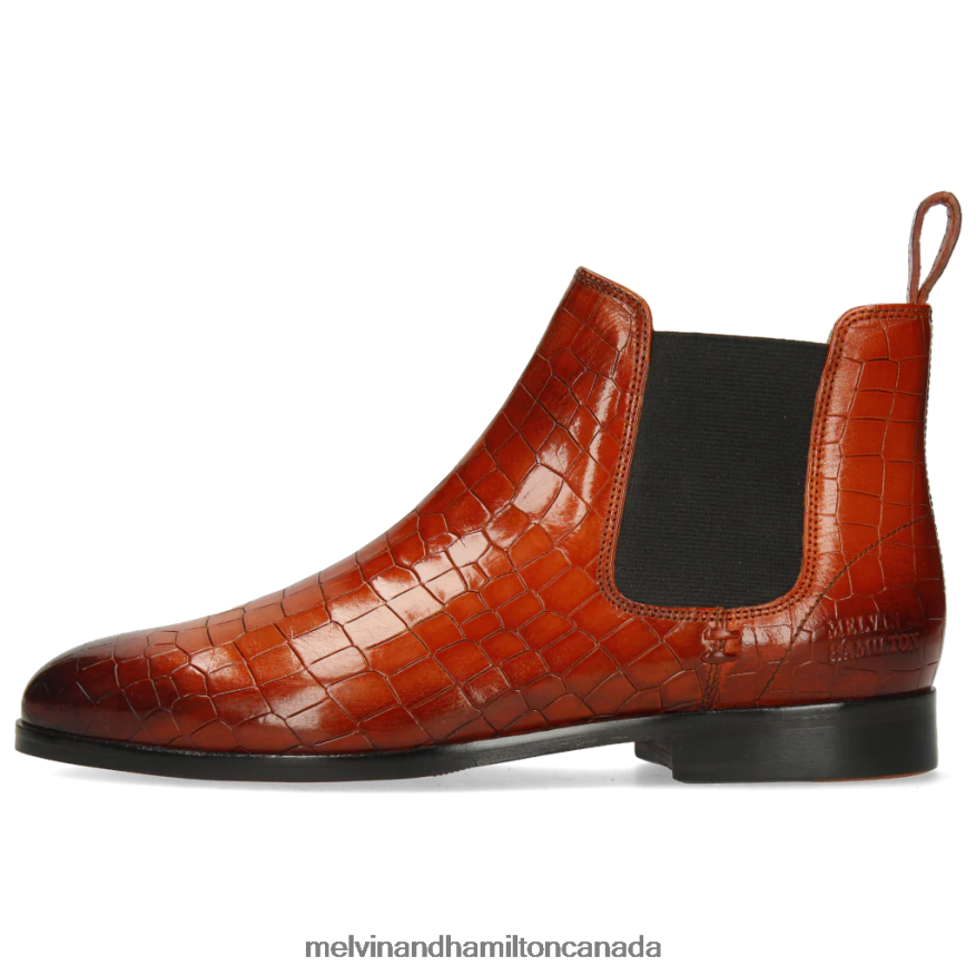 Women Melvin & Hamilton Orange Susan 10 Ankle Boots P4V68P1085