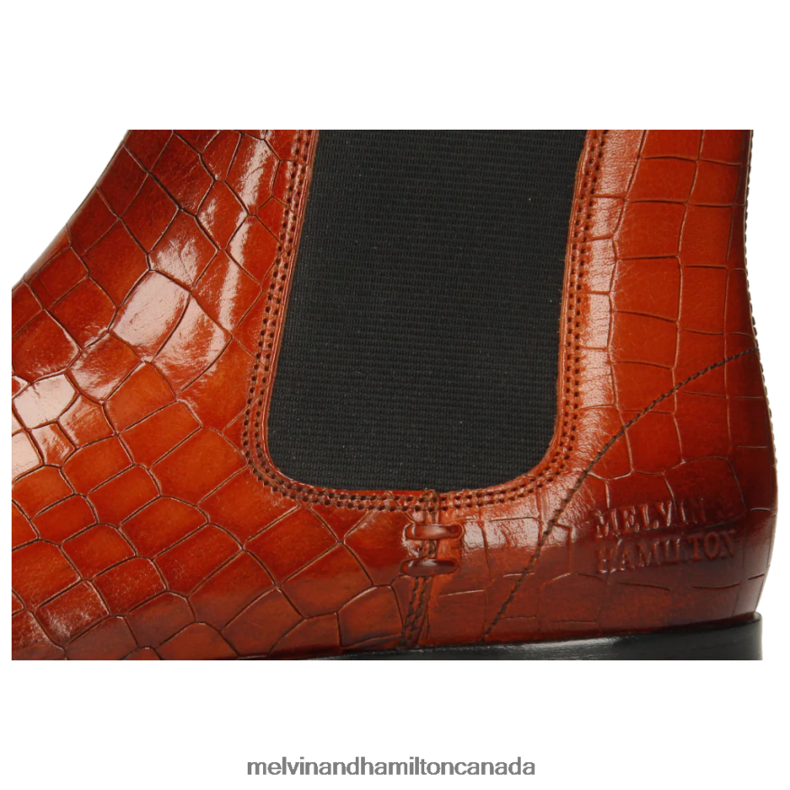 Women Melvin & Hamilton Orange Susan 10 Ankle Boots P4V68P1085