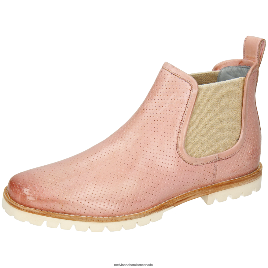 Women Melvin & Hamilton Pink Camilla 3 Ankle Boots P4V68P875