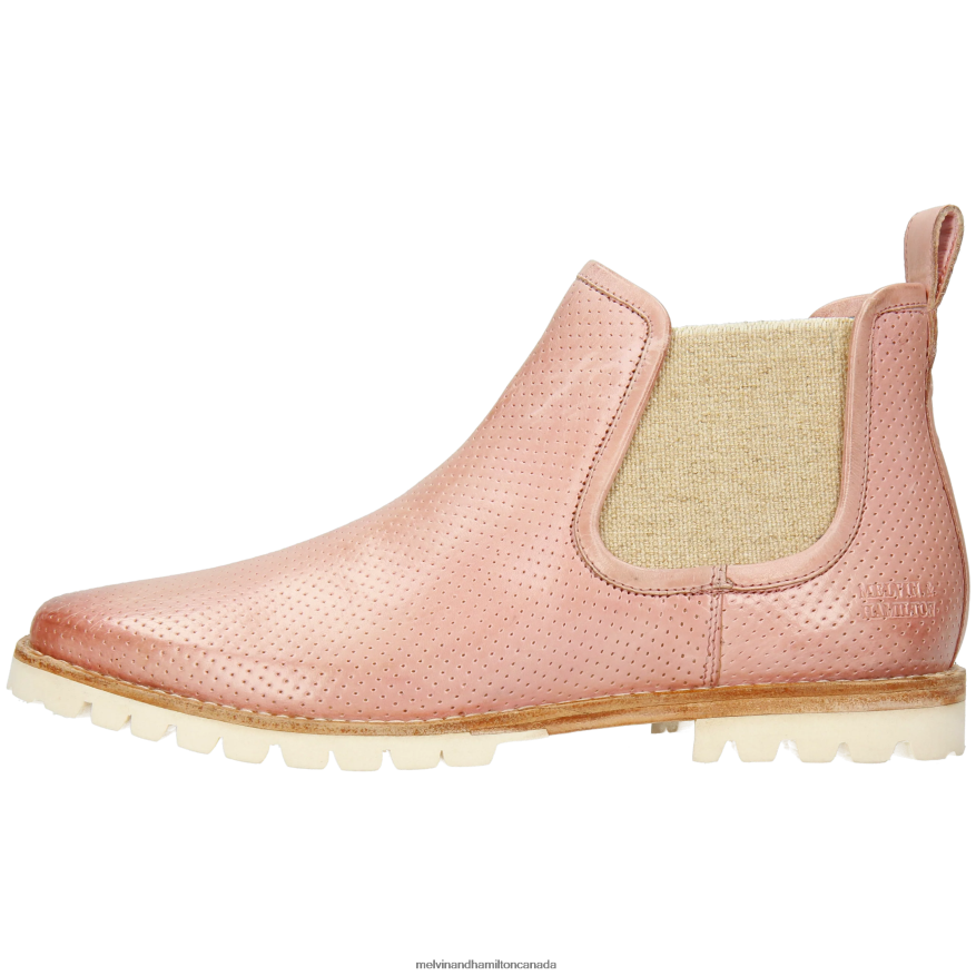 Women Melvin & Hamilton Pink Camilla 3 Ankle Boots P4V68P875