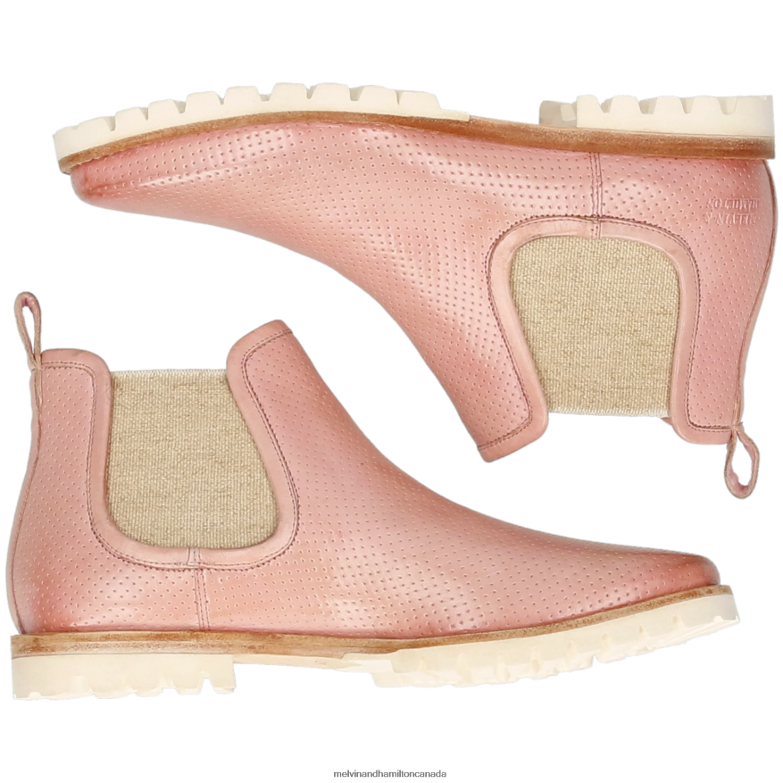 Women Melvin & Hamilton Pink Camilla 3 Ankle Boots P4V68P875
