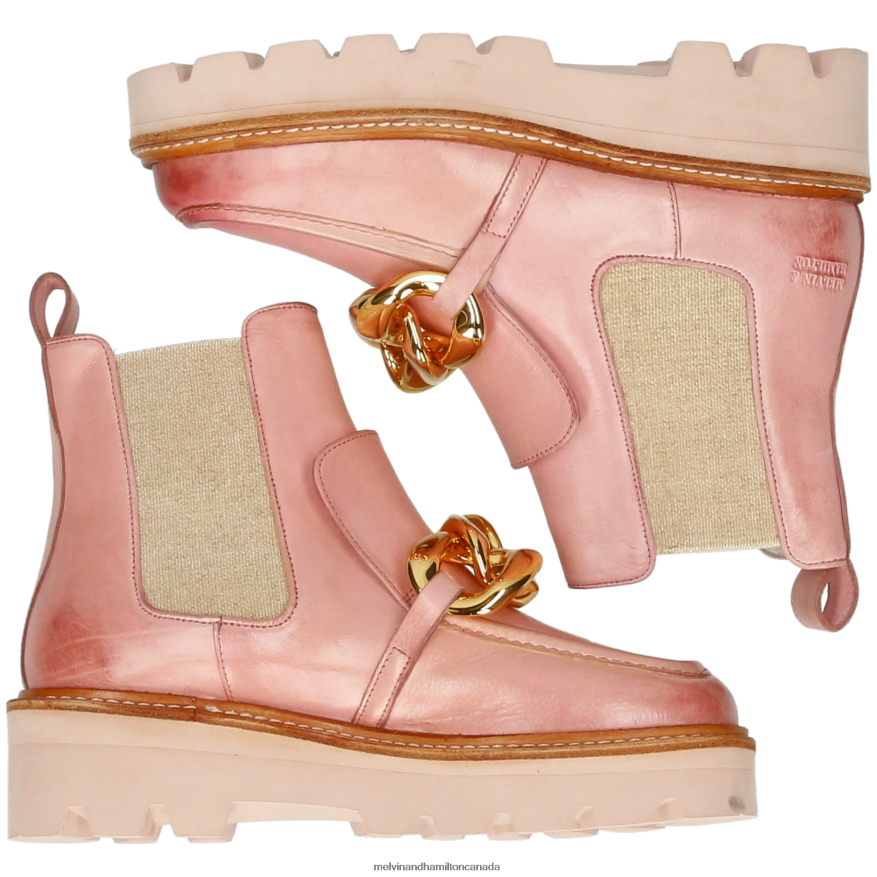 Women Melvin & Hamilton Pink Cassy 1 Ankle Boots P4V68P907