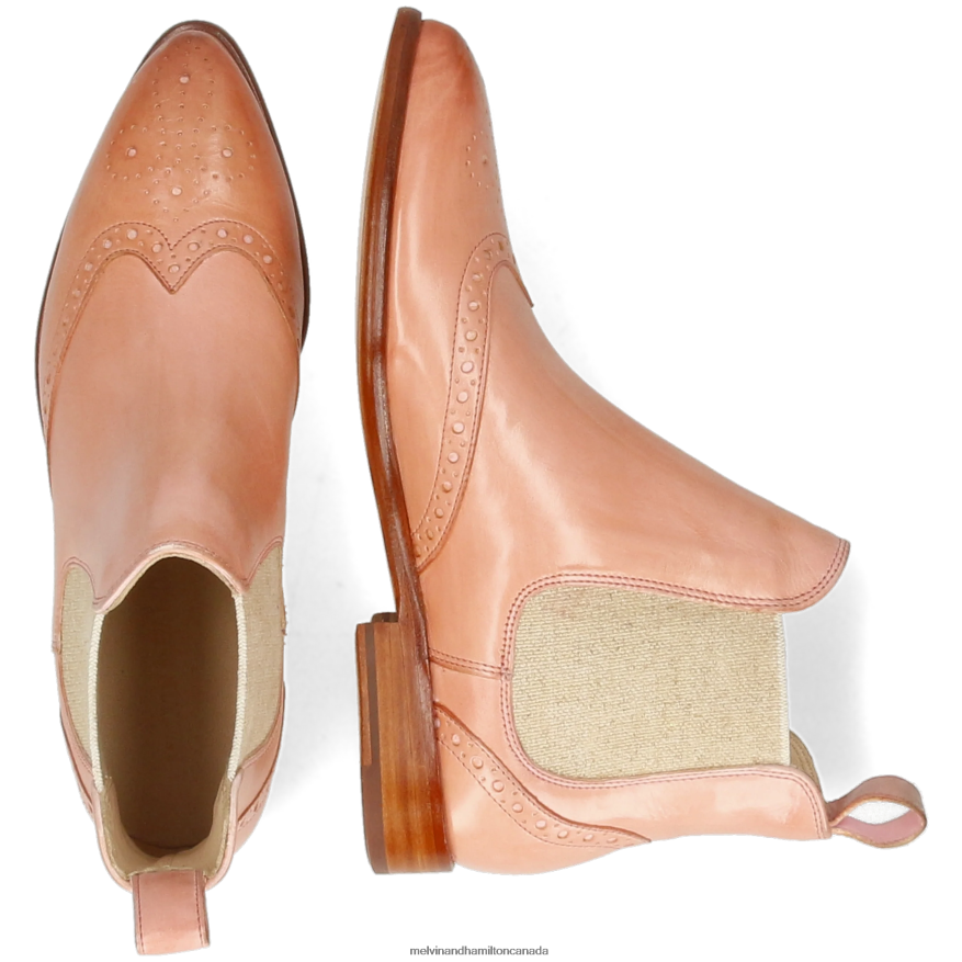 Women Melvin & Hamilton Pink Jessy 4 Ankle Boots P4V68P847