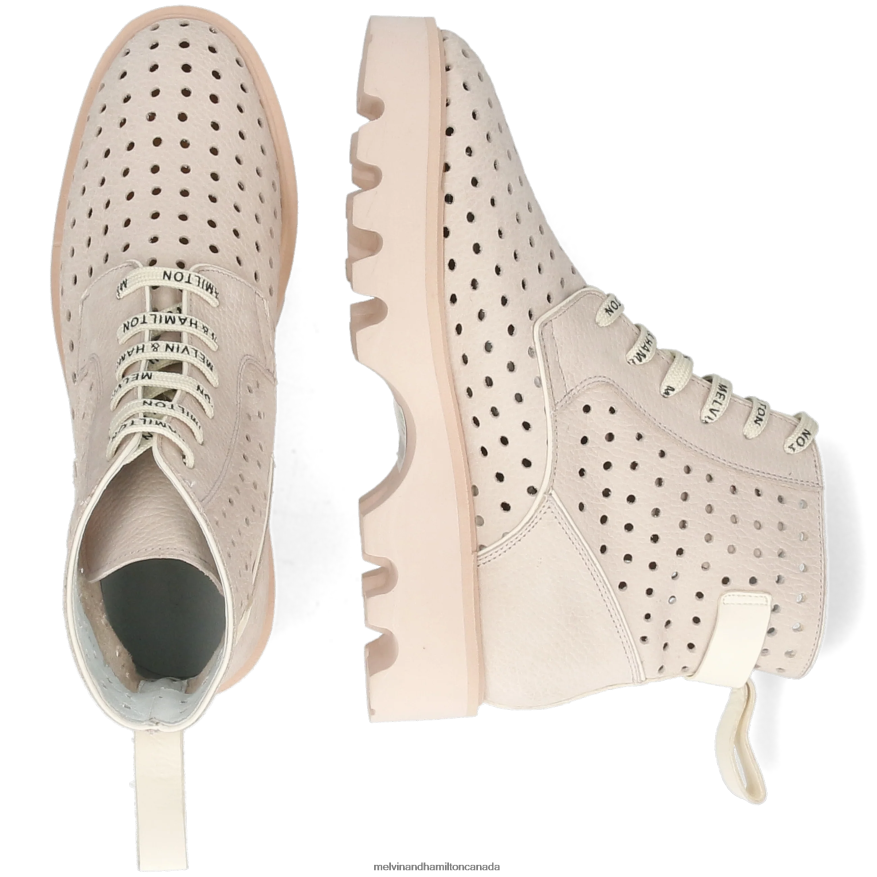 Women Melvin & Hamilton Pink Megan 26 Ankle Boots P4V68P1018