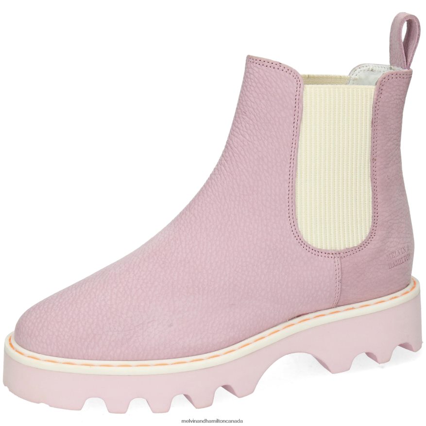 Women Melvin & Hamilton Pink Megan 3R Ankle Boots P4V68P1117
