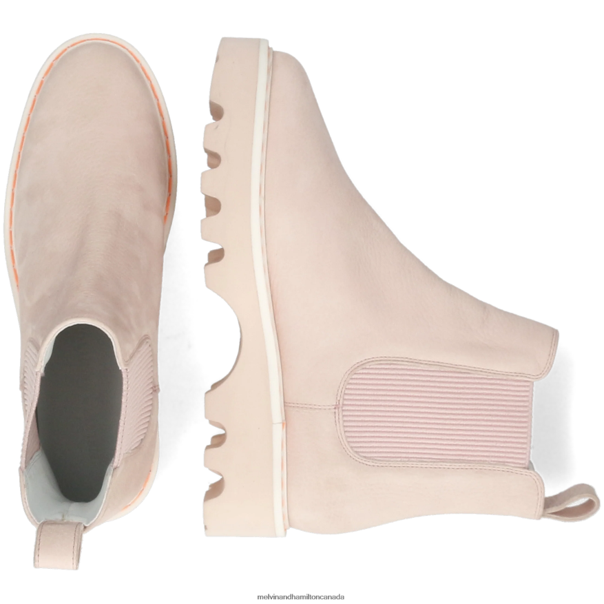Women Melvin & Hamilton Pink Megan 3R Ankle Boots P4V68P986
