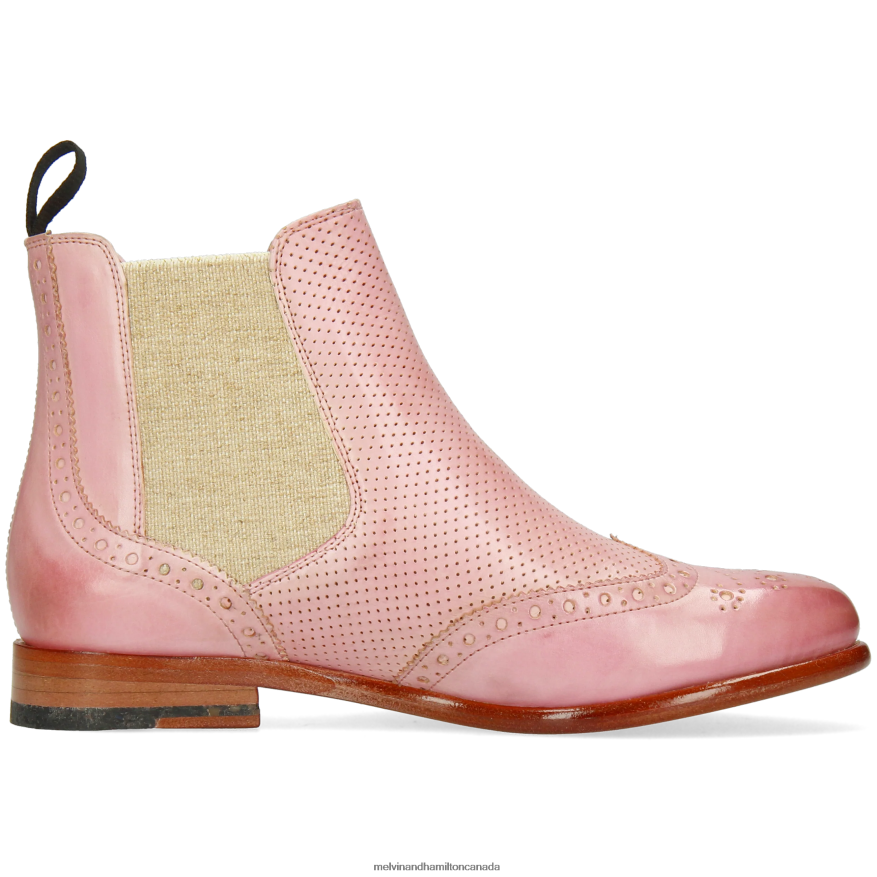 Women Melvin & Hamilton Pink Selina 6 Ankle Boots P4V68P821