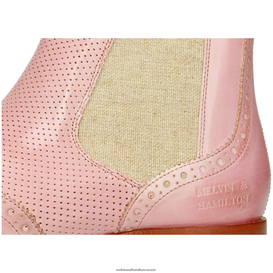 Women Melvin & Hamilton Pink Selina 6 Ankle Boots P4V68P821
