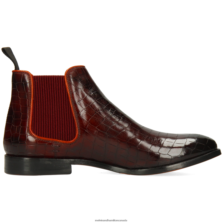 Women Melvin & Hamilton Purple Amelie 4 Ankle Boots P4V68P967