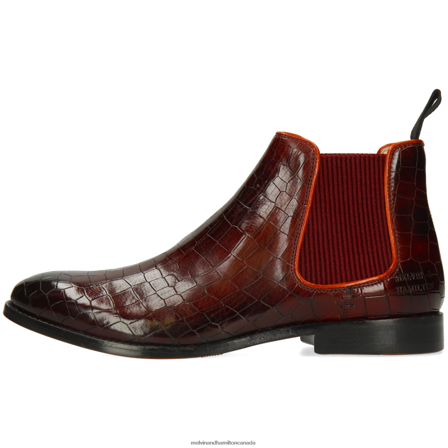 Women Melvin & Hamilton Purple Amelie 4 Ankle Boots P4V68P967