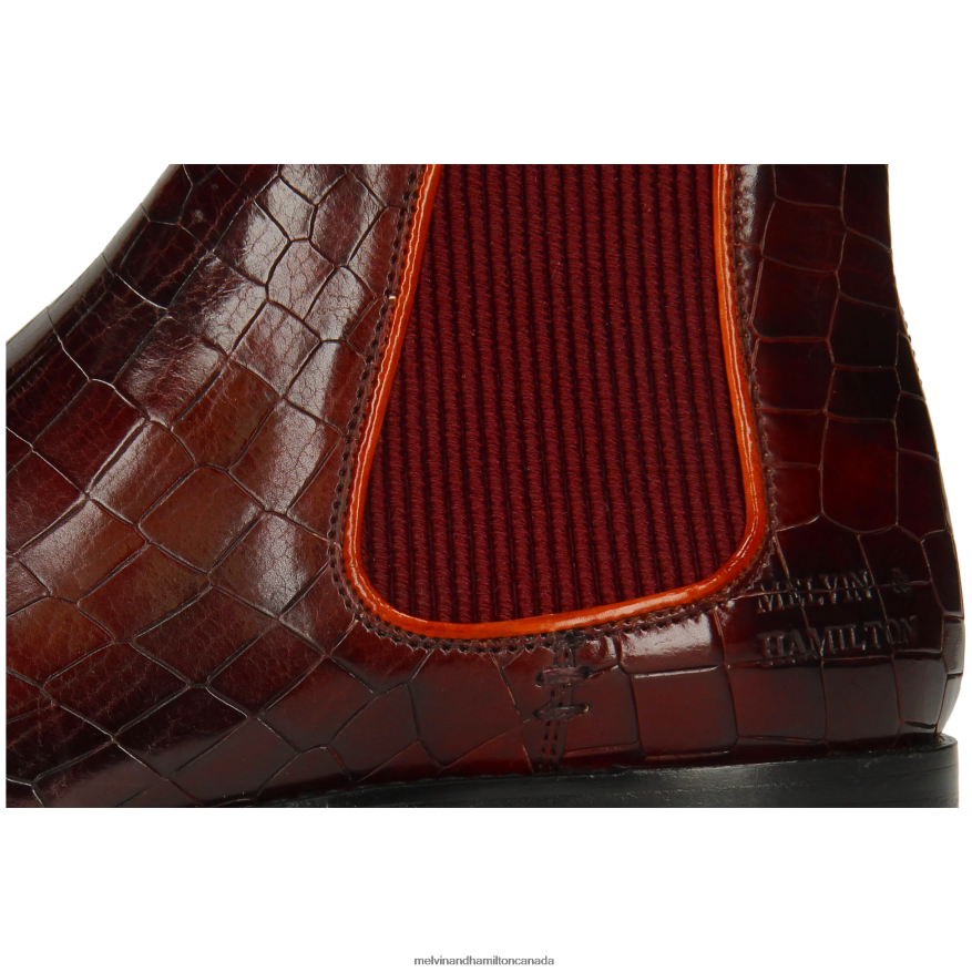 Women Melvin & Hamilton Purple Amelie 4 Ankle Boots P4V68P967