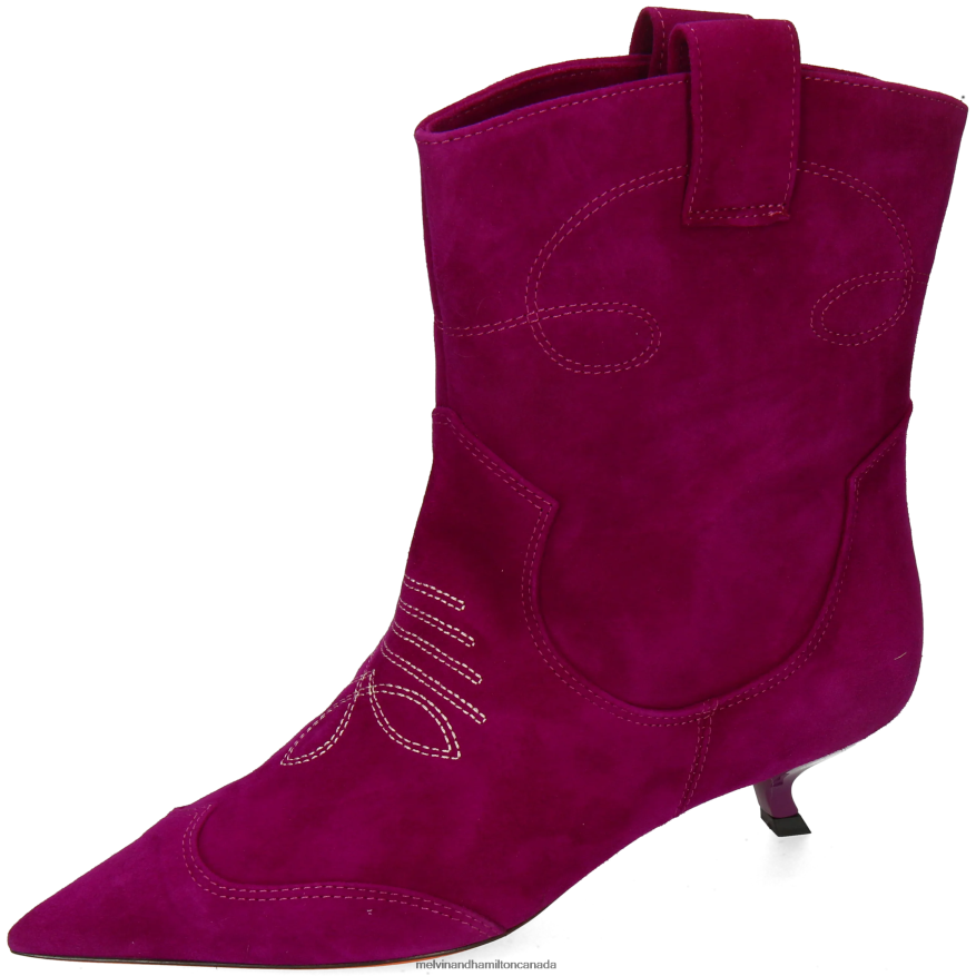 Women Melvin & Hamilton Purple Aurora 1 Ankle Boots P4V68P841