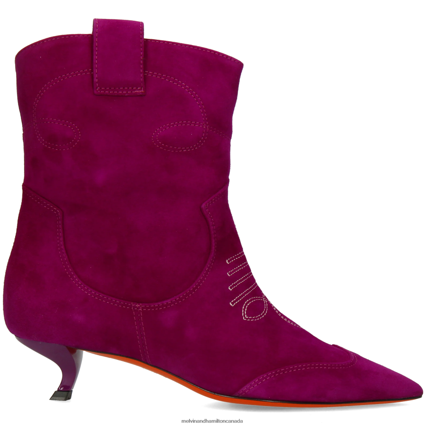 Women Melvin & Hamilton Purple Aurora 1 Ankle Boots P4V68P841