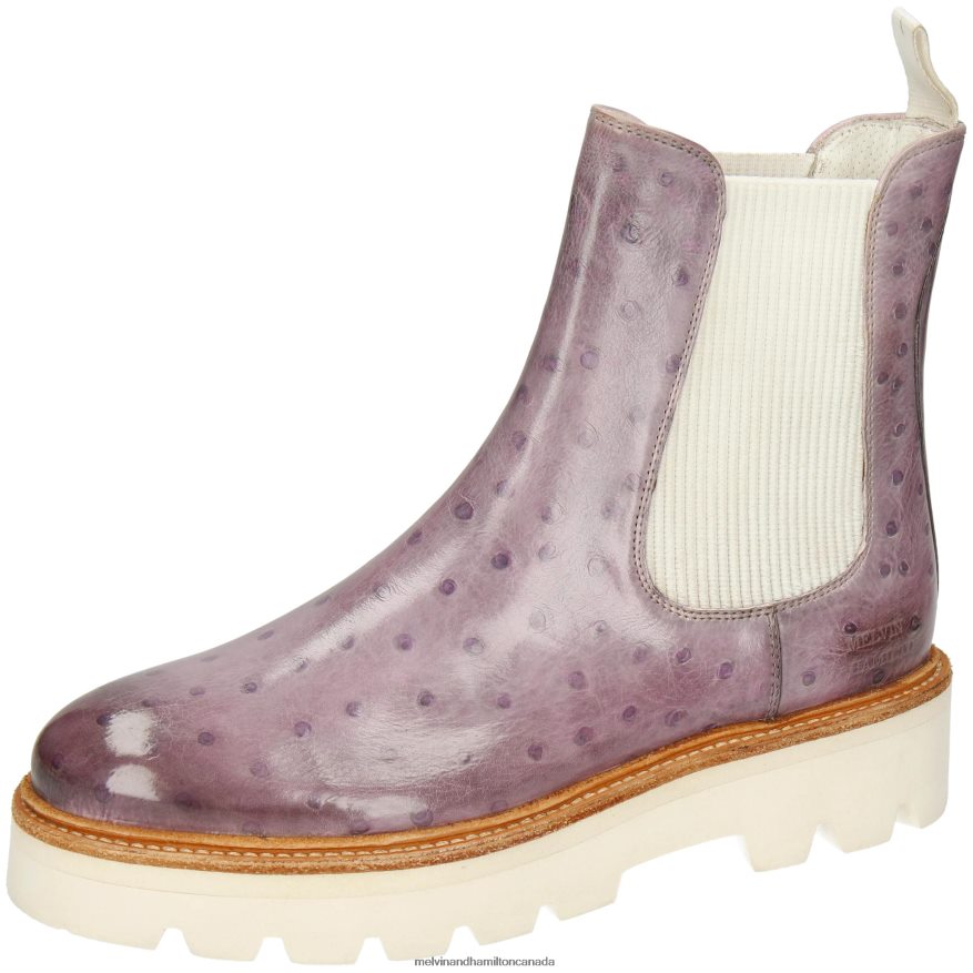 Women Melvin & Hamilton Purple Leonie 5 Ankle Boots P4V68P909