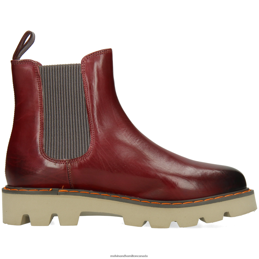 Women Melvin & Hamilton Purple Megan 3 Ankle Boots P4V68P958