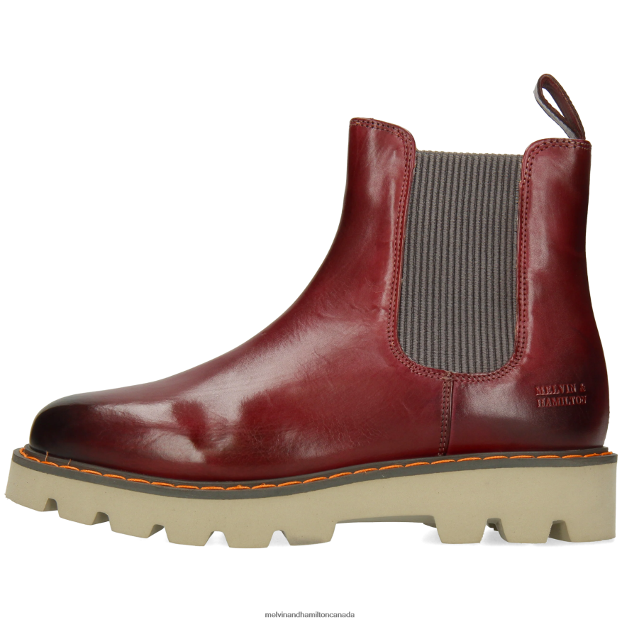 Women Melvin & Hamilton Purple Megan 3 Ankle Boots P4V68P958