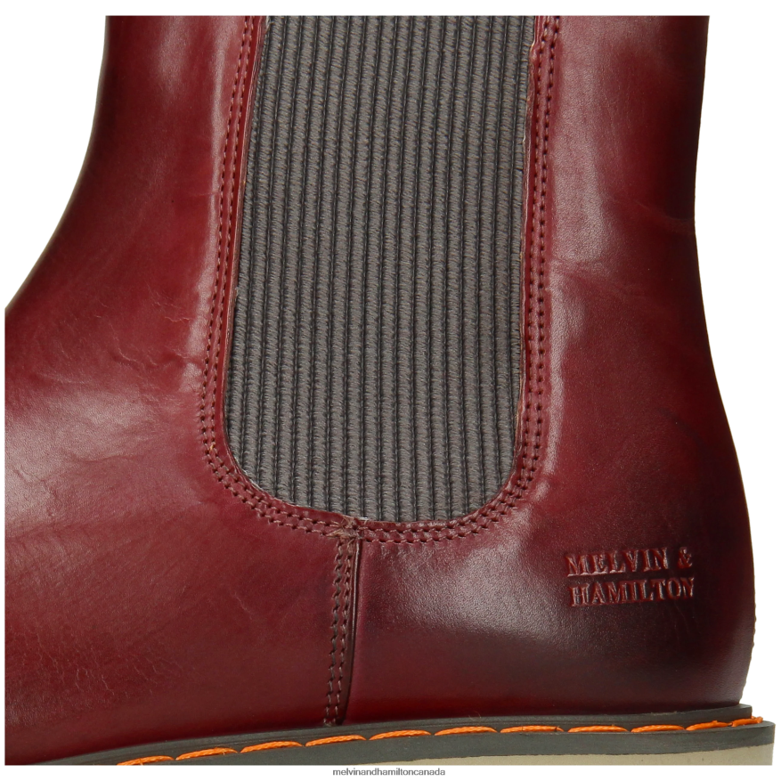 Women Melvin & Hamilton Purple Megan 3 Ankle Boots P4V68P958