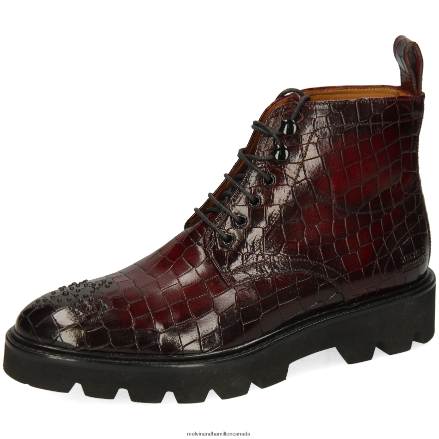 Women Melvin & Hamilton Purple Sally 109 Ankle Boots P4V68P939