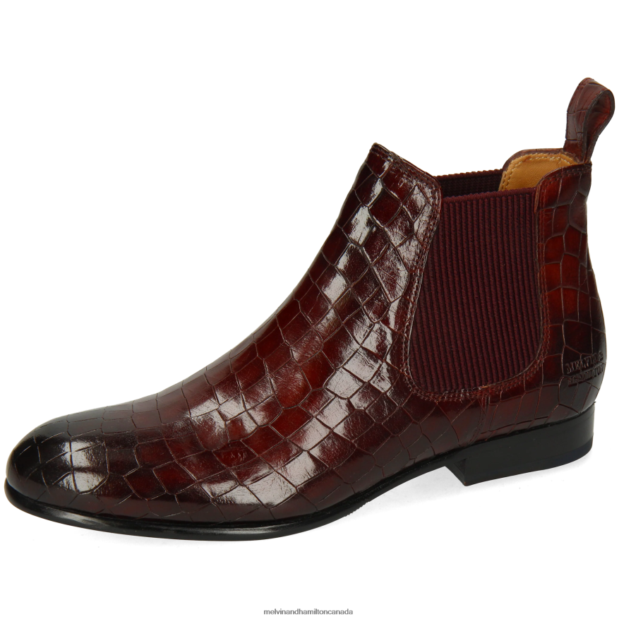 Women Melvin & Hamilton Purple Sally 25 Ankle Boots P4V68P887