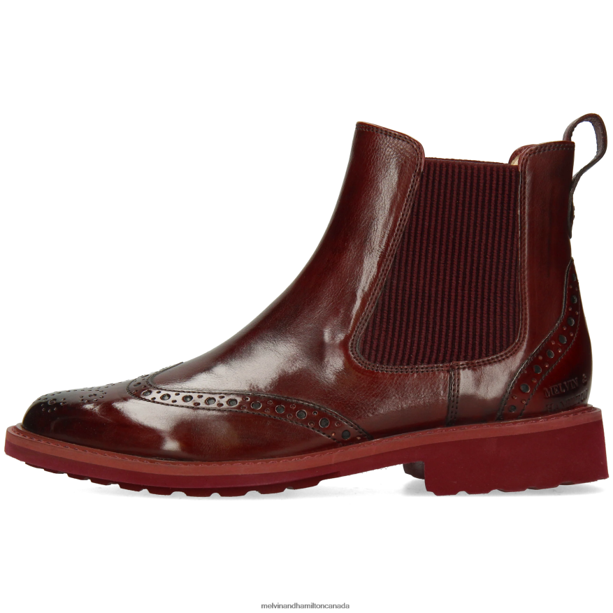 Women Melvin & Hamilton Purple Selina 29 Ankle Boots P4V68P962