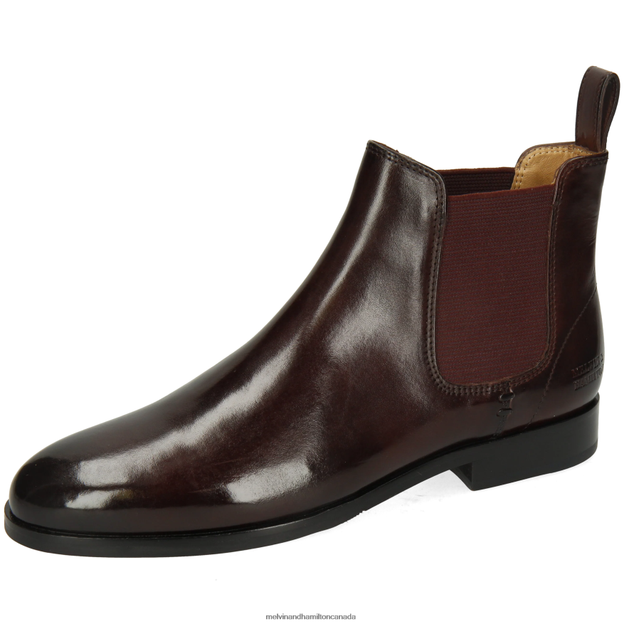 Women Melvin & Hamilton Purple Susan 10 Ankle Boots P4V68P936