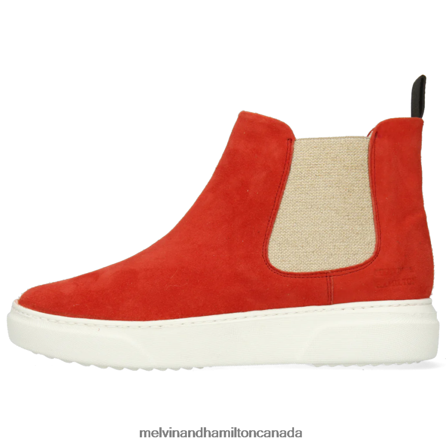 Women Melvin & Hamilton Red Hailey 2 Ankle Boots P4V68P1118