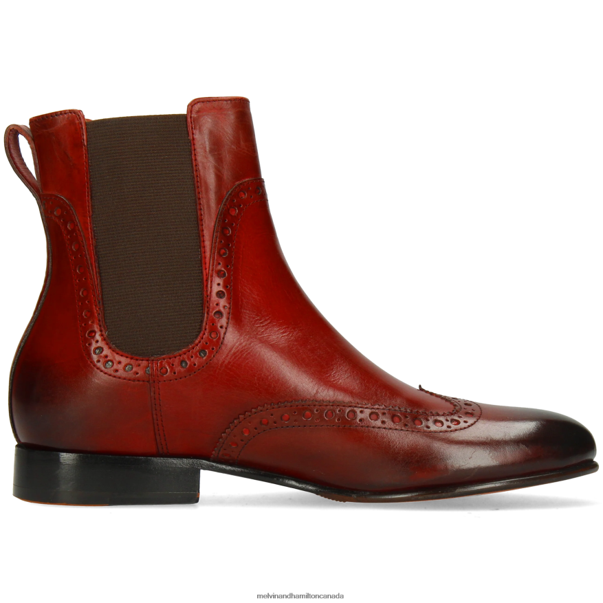 Women Melvin & Hamilton Red Sally 192 Ankle Boots P4V68P833