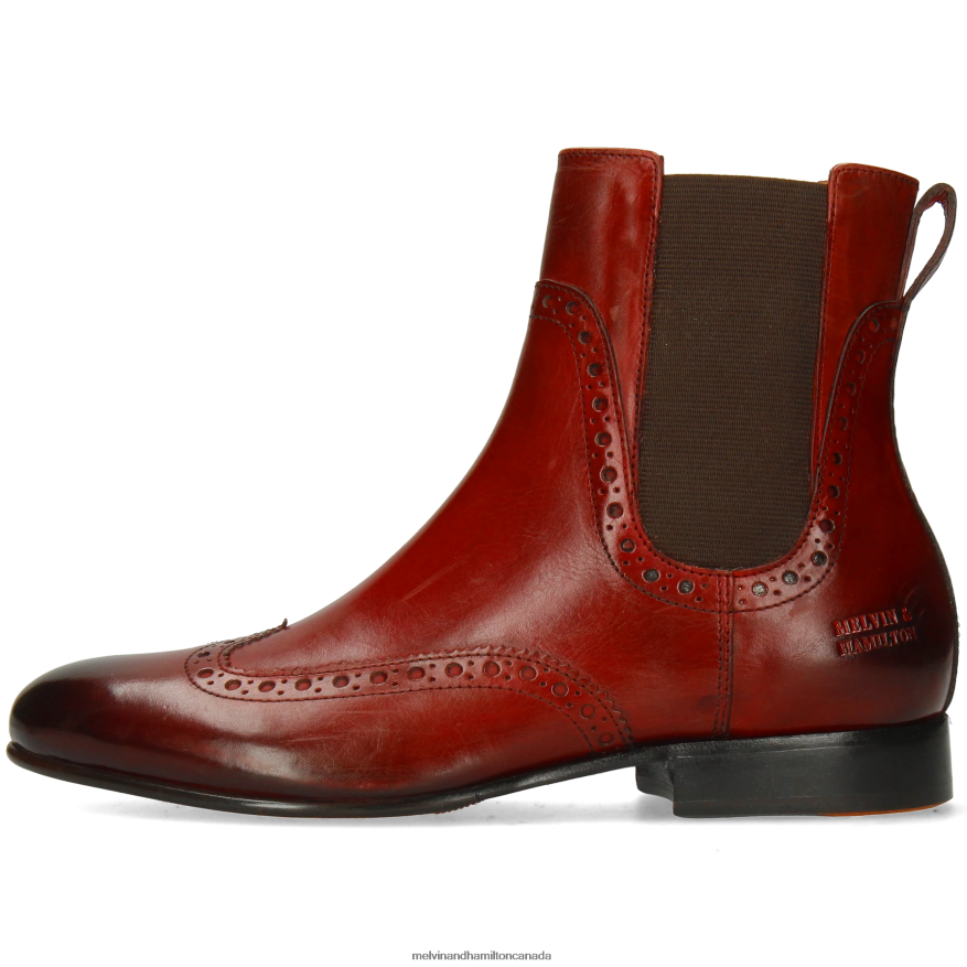 Women Melvin & Hamilton Red Sally 192 Ankle Boots P4V68P833