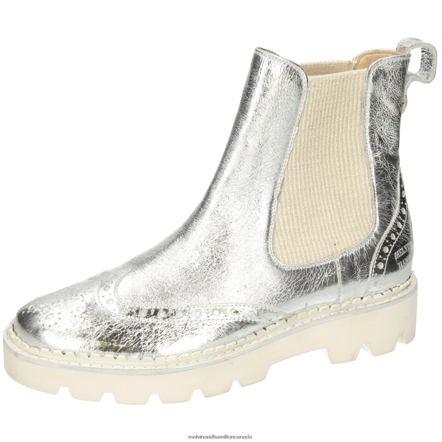 Women Melvin & Hamilton Silver Jade 8 Ankle Boots P4V68P990
