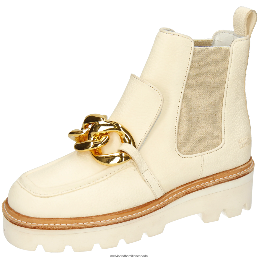 Women Melvin & Hamilton White Cassy 1 Ankle Boots P4V68P797