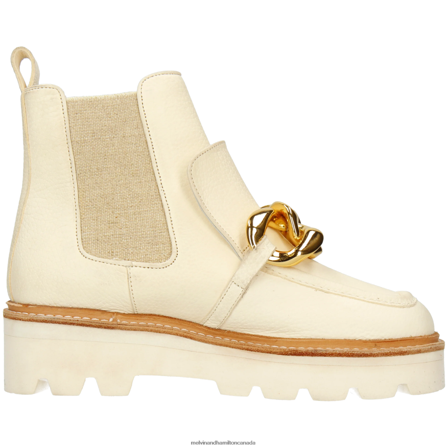 Women Melvin & Hamilton White Cassy 1 Ankle Boots P4V68P797