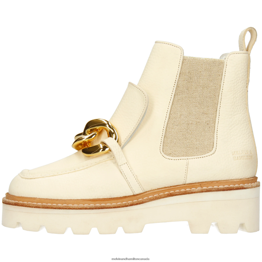 Women Melvin & Hamilton White Cassy 1 Ankle Boots P4V68P797