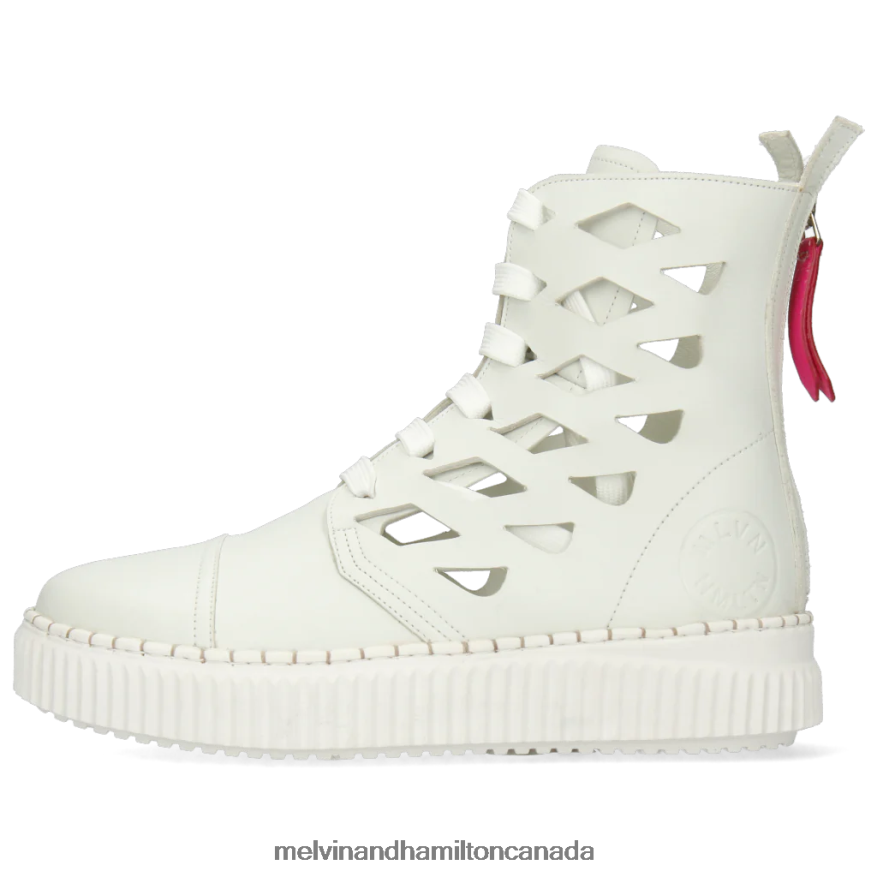 Women Melvin & Hamilton White Nuri 1 Ankle Boots P4V68P1000