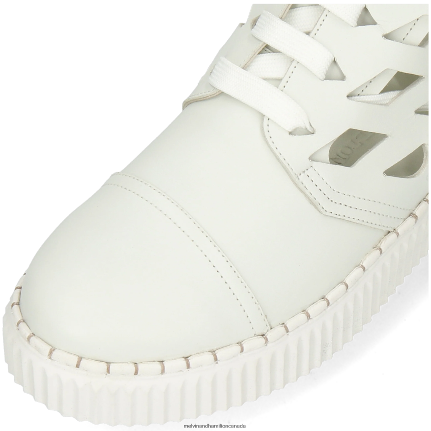 Women Melvin & Hamilton White Nuri 1 Ankle Boots P4V68P1000