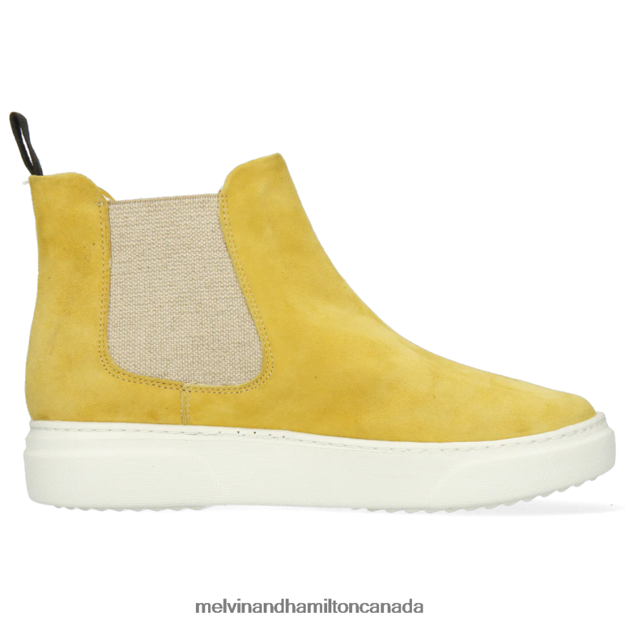 Women Melvin & Hamilton Yellow Hailey 2 Ankle Boots P4V68P1119