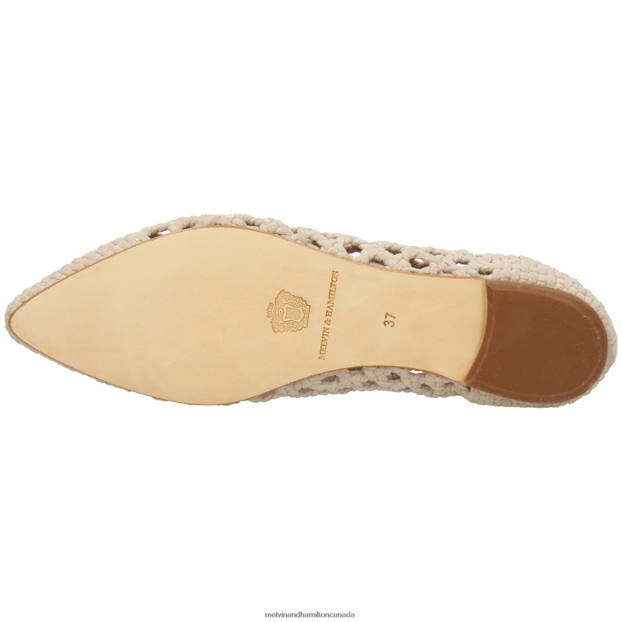 Women Melvin & Hamilton Beige Alexa 44 Ballet Pumps P4V68P1950