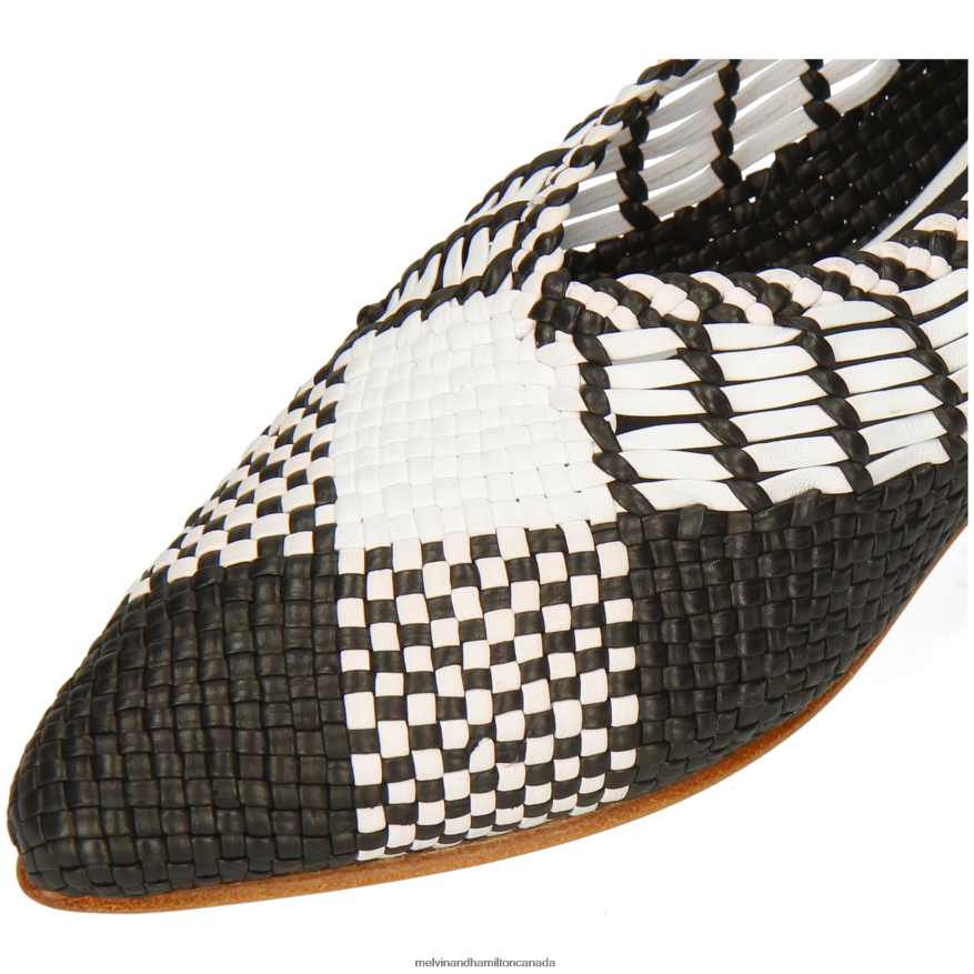 Women Melvin & Hamilton Black Alexa 40 Ballet Pumps P4V68P1970