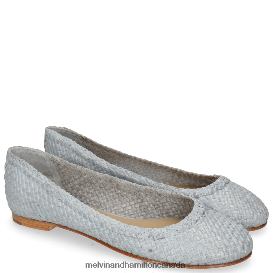 Women Melvin & Hamilton Blue Kate 5 Ballet Pumps P4V68P1978