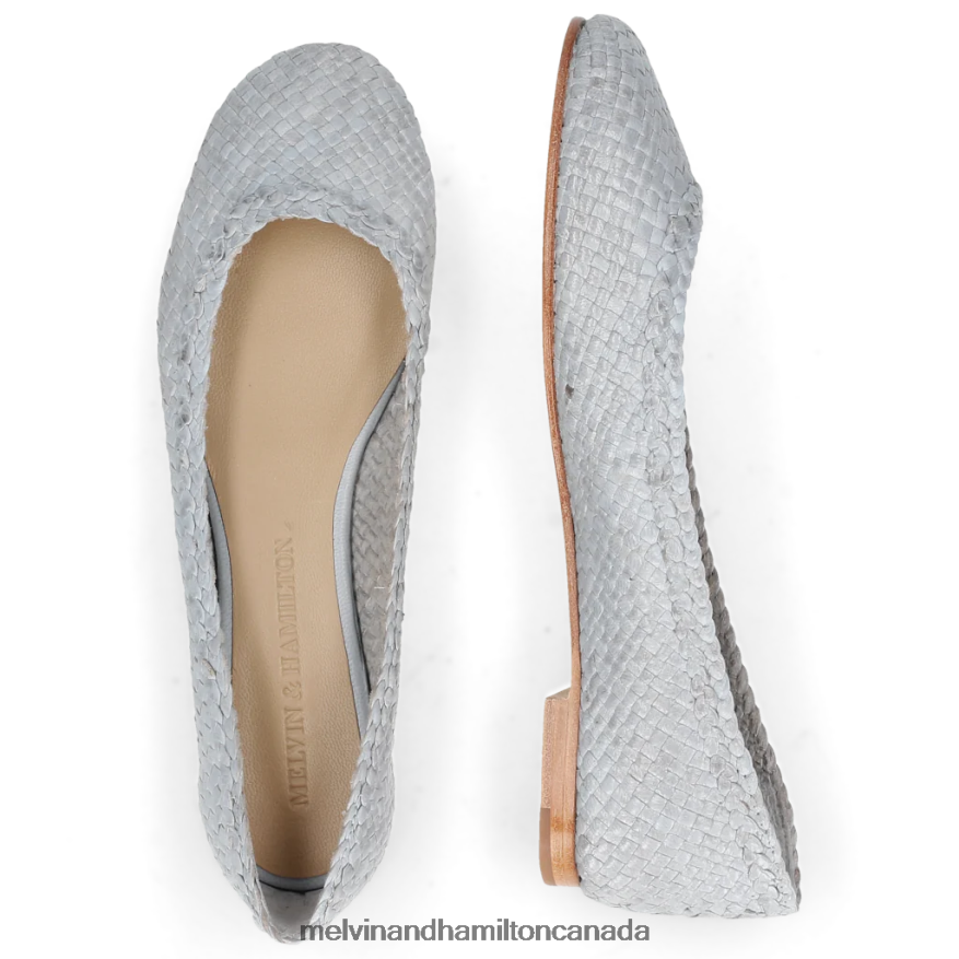 Women Melvin & Hamilton Blue Kate 5 Ballet Pumps P4V68P1978