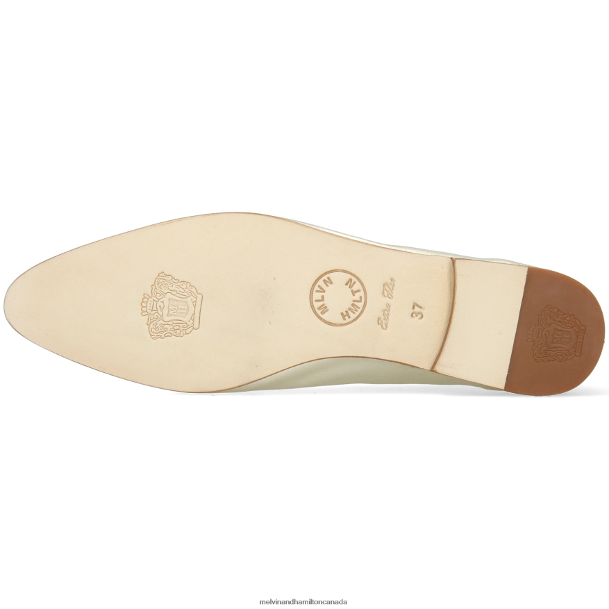 Women Melvin & Hamilton Gold Mira 1 Ballet Pumps P4V68P1969