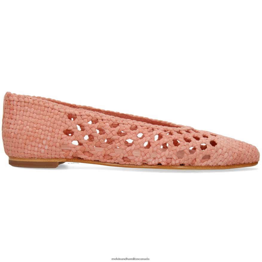 Women Melvin & Hamilton Pink Alexa 44 Ballet Pumps P4V68P1951