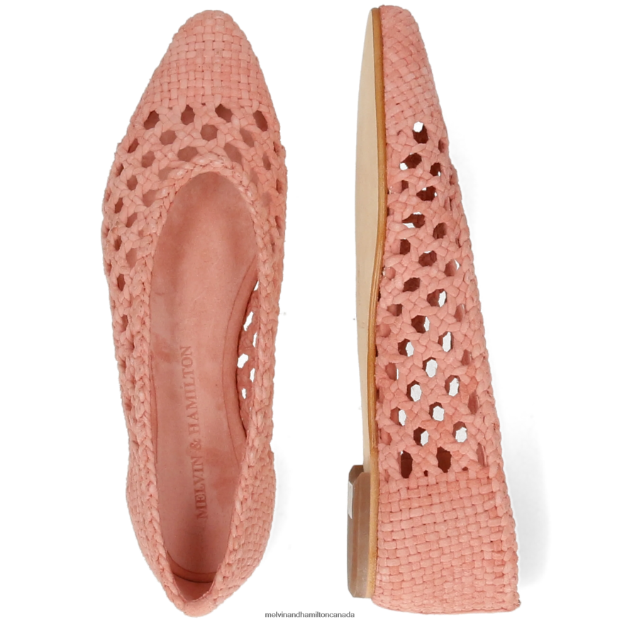 Women Melvin & Hamilton Pink Alexa 44 Ballet Pumps P4V68P1951