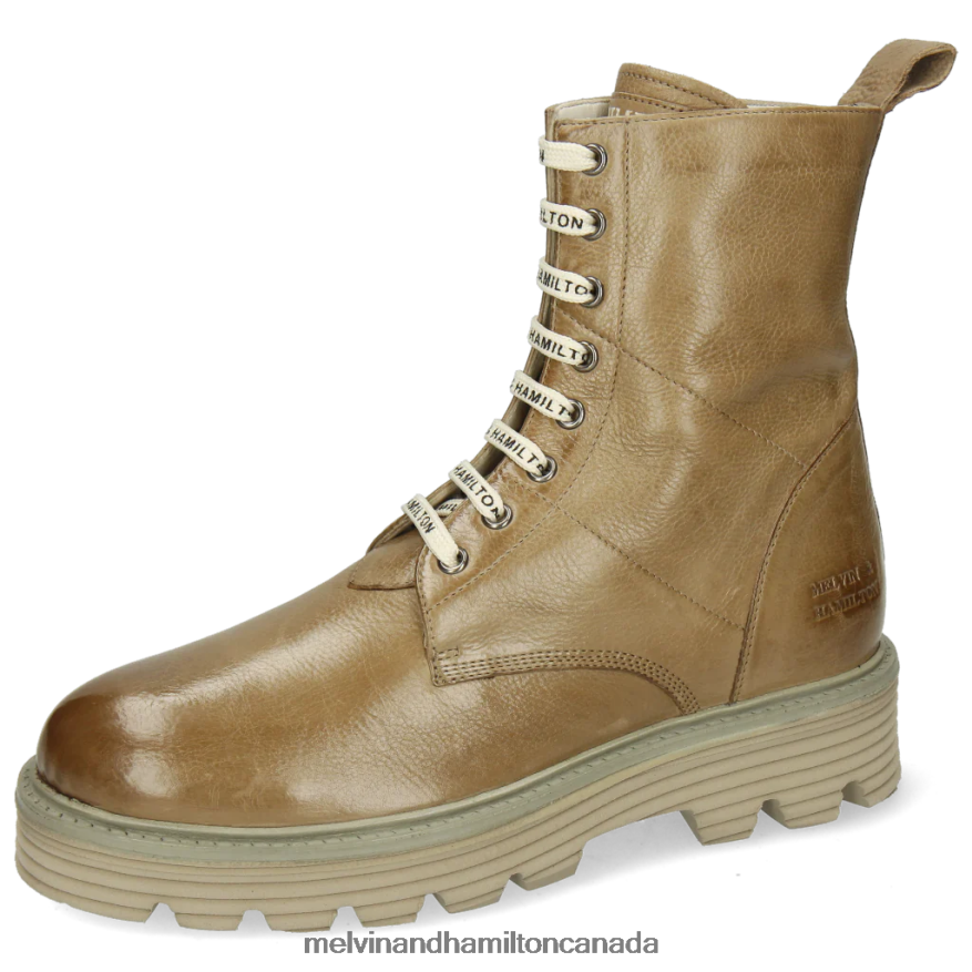 Women Melvin & Hamilton Beige Leonie 8 Boots P4V68P1244