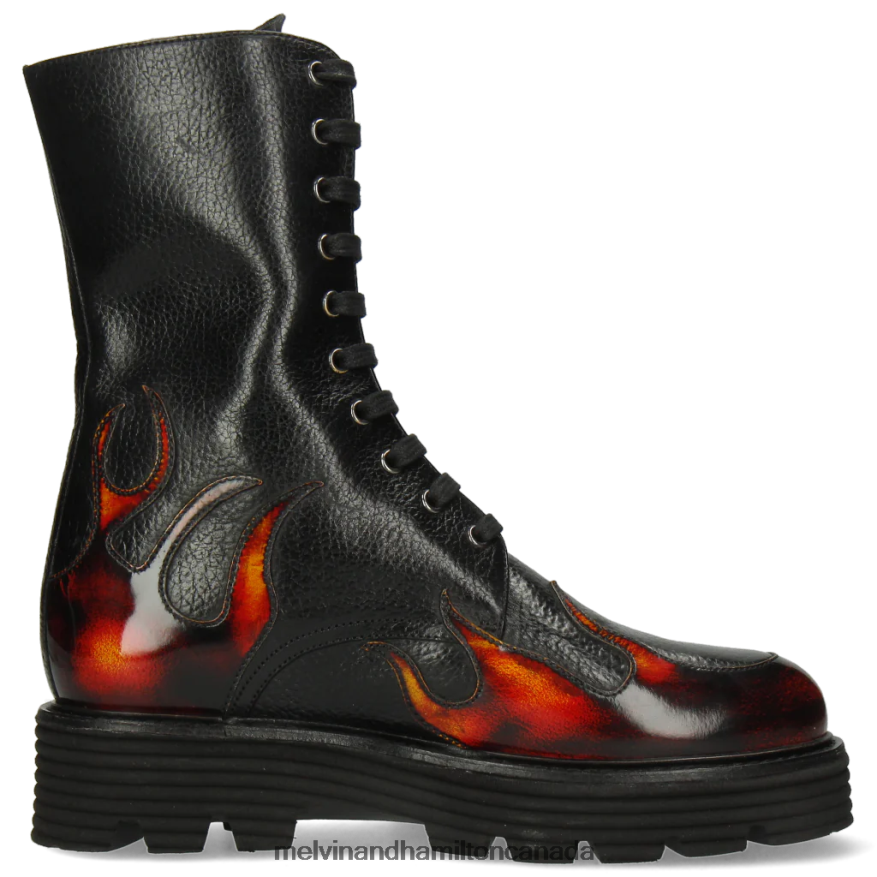 Women Melvin & Hamilton Black Leonie 19 Boots P4V68P1150