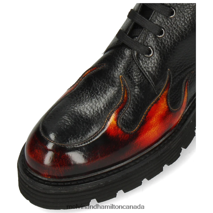 Women Melvin & Hamilton Black Leonie 19 Boots P4V68P1150