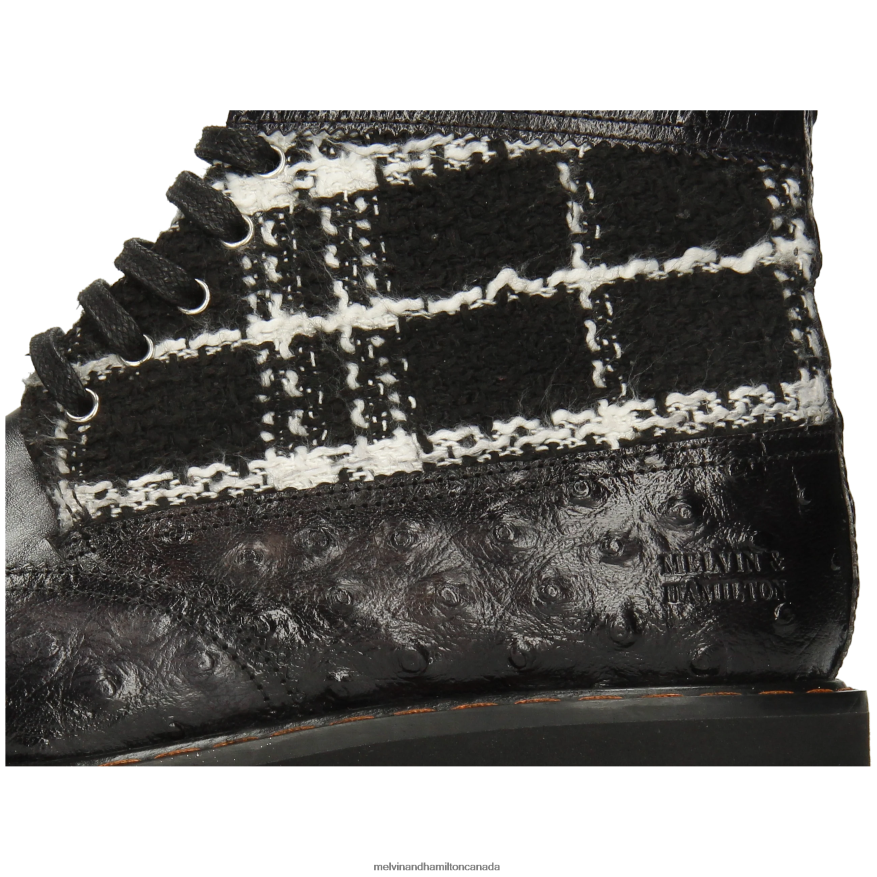 Women Melvin & Hamilton Black Megan 38 Boots P4V68P1187