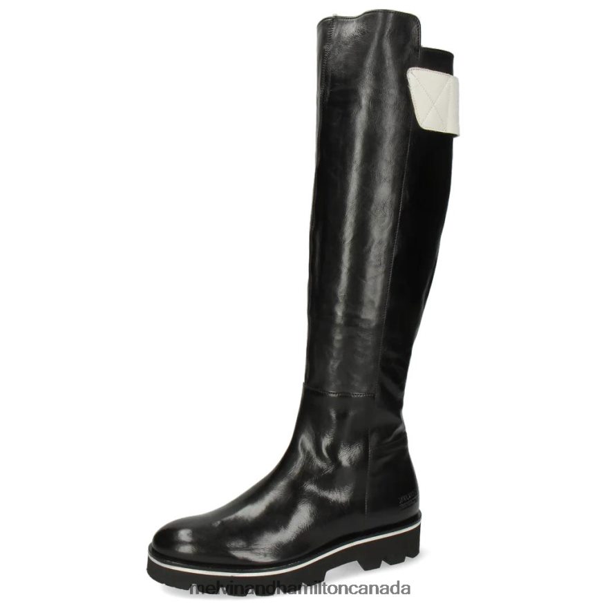 Women Melvin & Hamilton Black Sally 150 Boots P4V68P1177