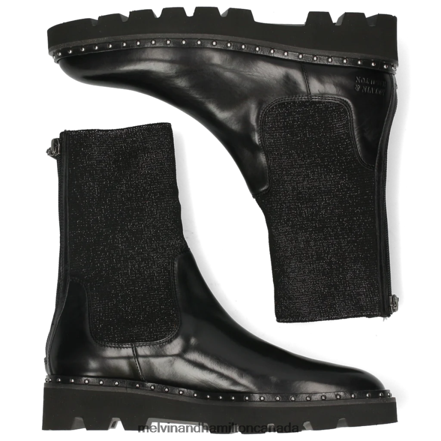 Women Melvin & Hamilton Black Susan 69 Boots P4V68P1169