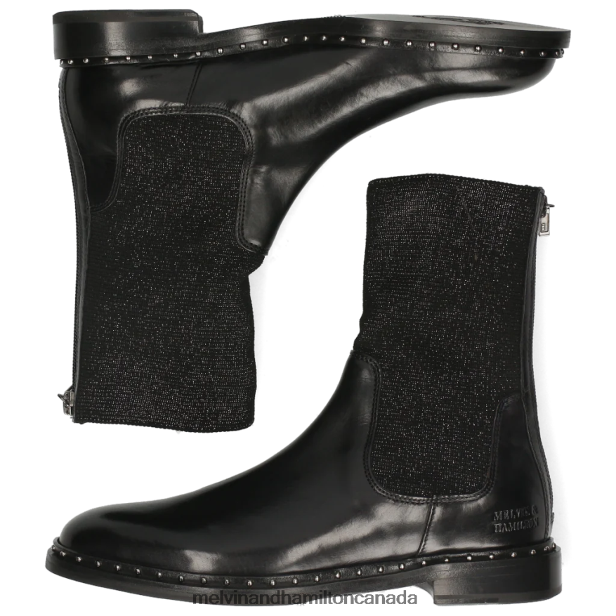 Women Melvin & Hamilton Black Susan 69 Boots P4V68P1192
